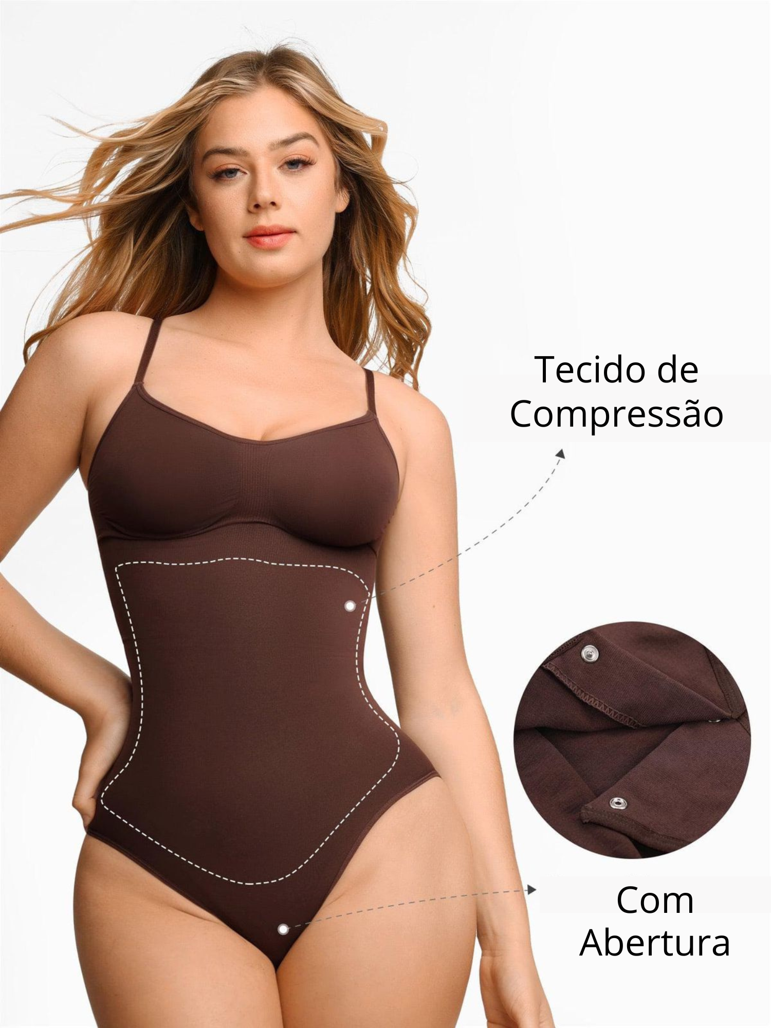 Body Modelador Feminino Liv Daily Costas Abertas