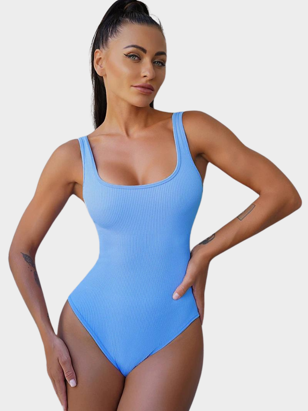 Body Modelador Feminino Tipo Regata Com Bojo