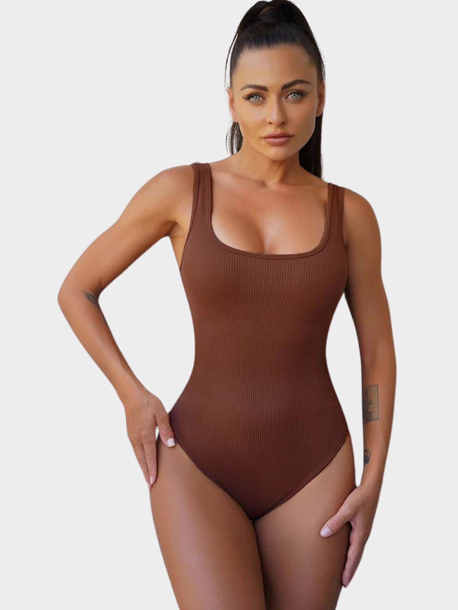 Body Modelador Feminino Tipo Regata Com Bojo