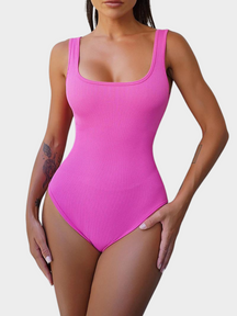 Body Modelador Feminino Tipo Regata Com Bojo