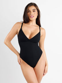 Body Modelador Feminino V Line Com Decote